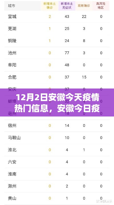 安徽疫情热点解读,今日最新信息深度剖析与多维对比