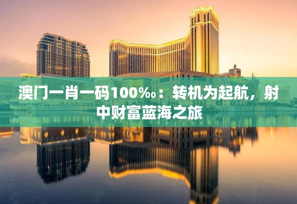 澳门一肖一码100‰:转机为起航,射中财富蓝海之旅