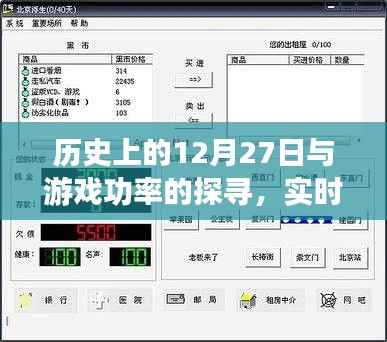 历史上的大事件与游戏功率探寻,实时查看游戏本功率攻略